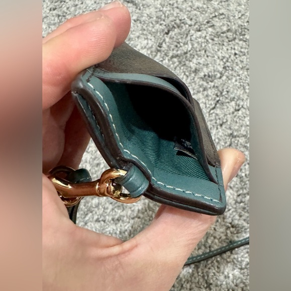 Coach ID Lanyard-Signature Canvas-Green Accent - Picture 3 of 7